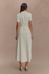 Pearson Short Sleeve Knit Midi Dress - Ivory